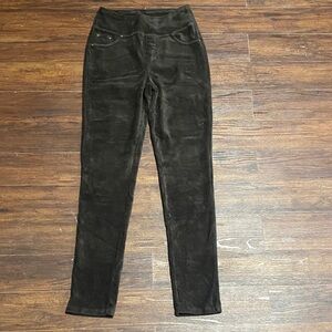 Hem & Thread Brown Corduroy Leggings Size Small